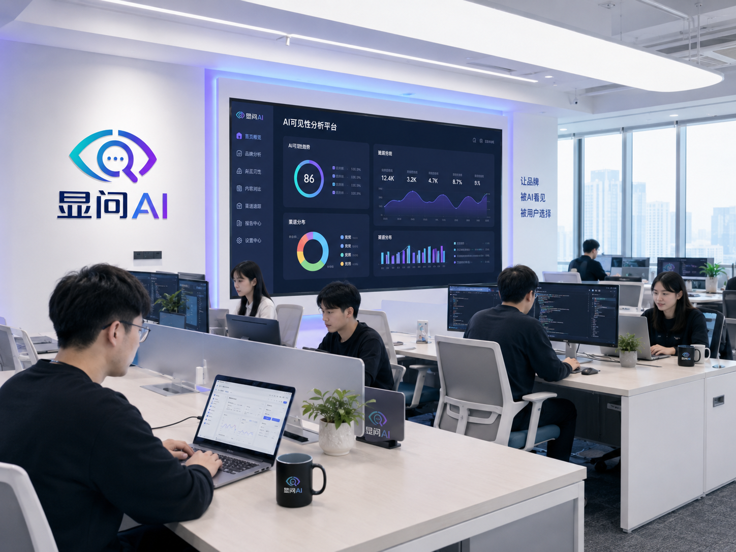 显问AI数据与技术协作办公区